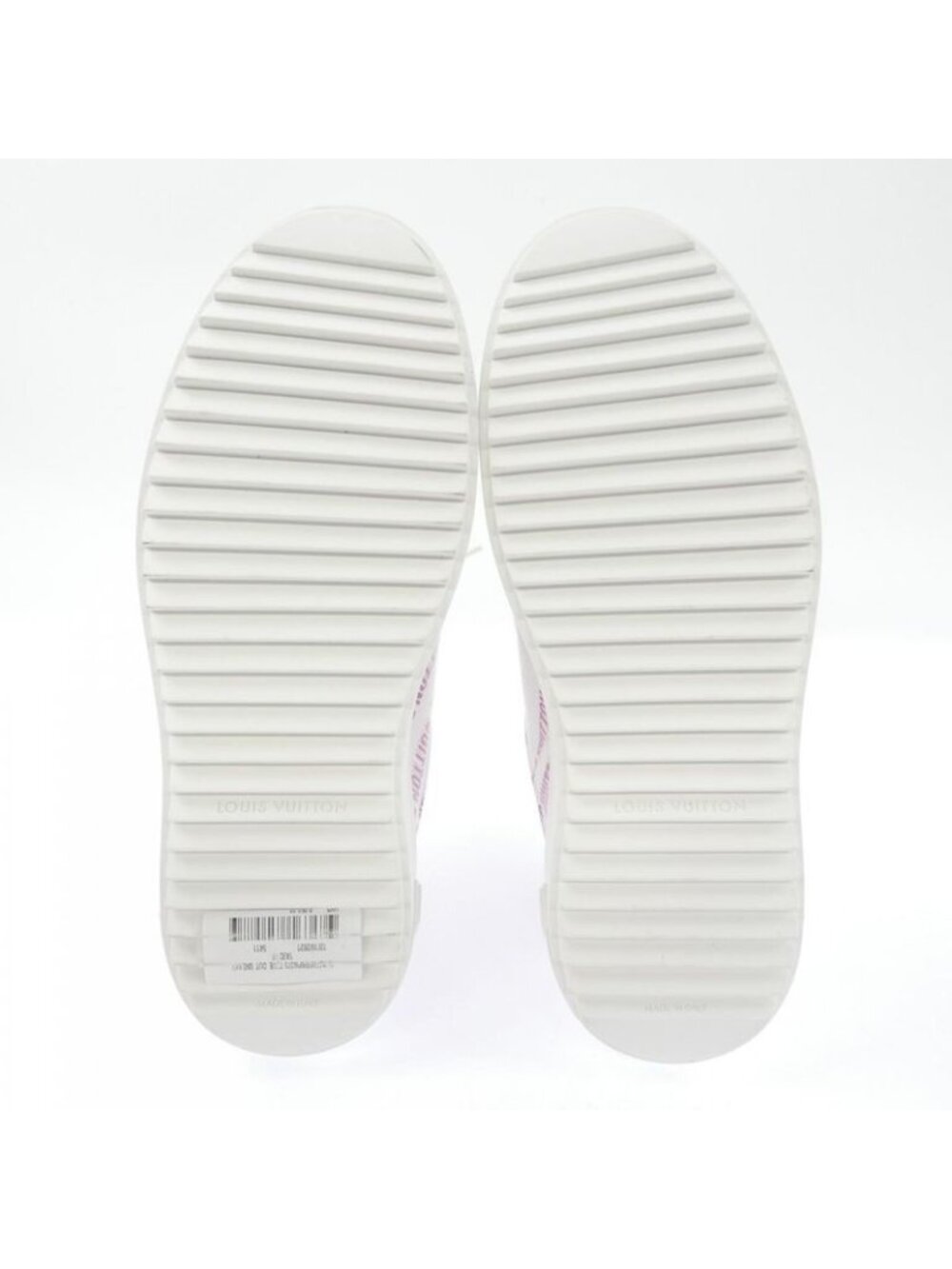 ★SOLD★ Louis Vuitton Graphical Signature Print Time Out Sneaker White Pink - Picture 4 of 6